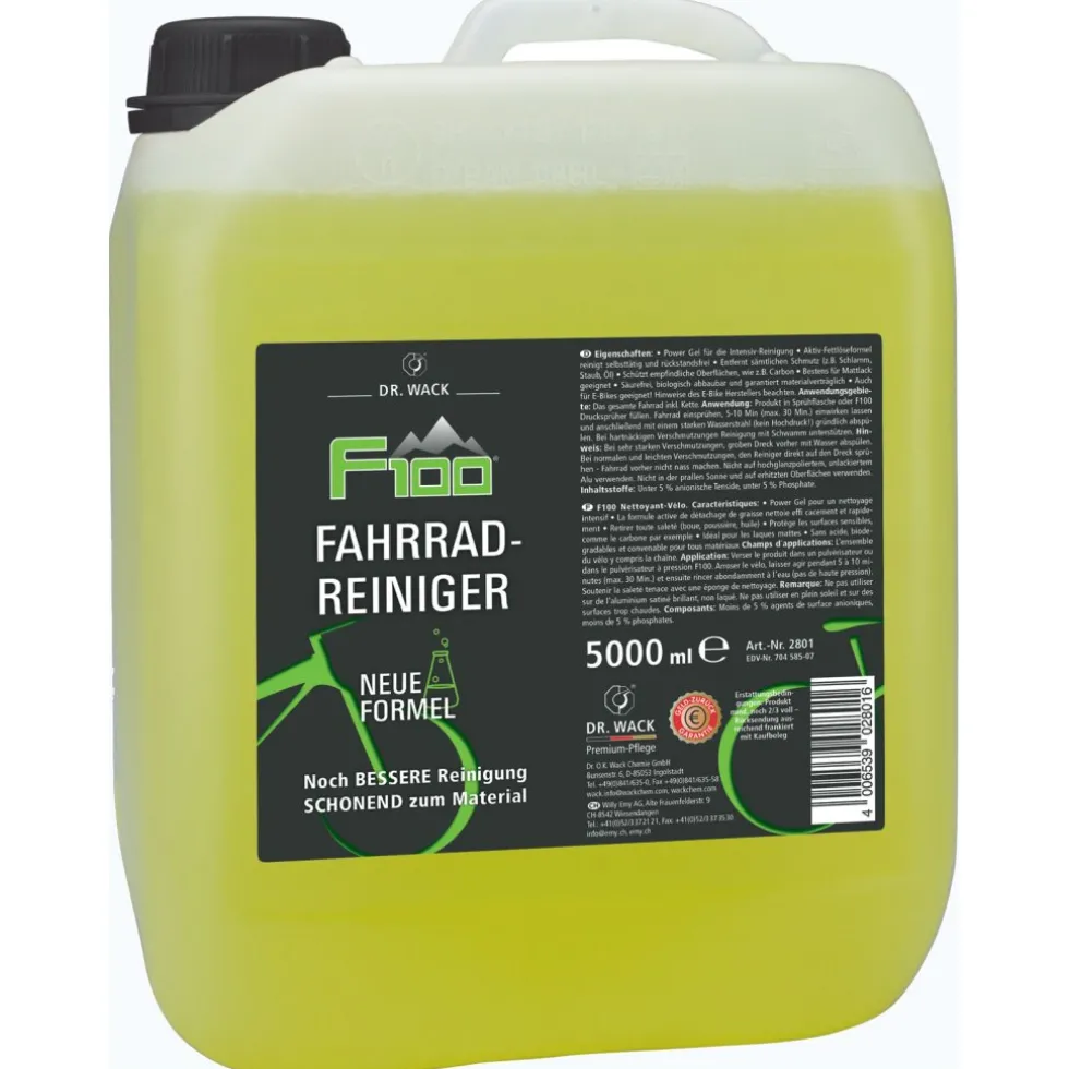 Dr. Wack F100 Bicycle-Cleaner Bundle - 5 Litre Canister with Pressure Sprayer