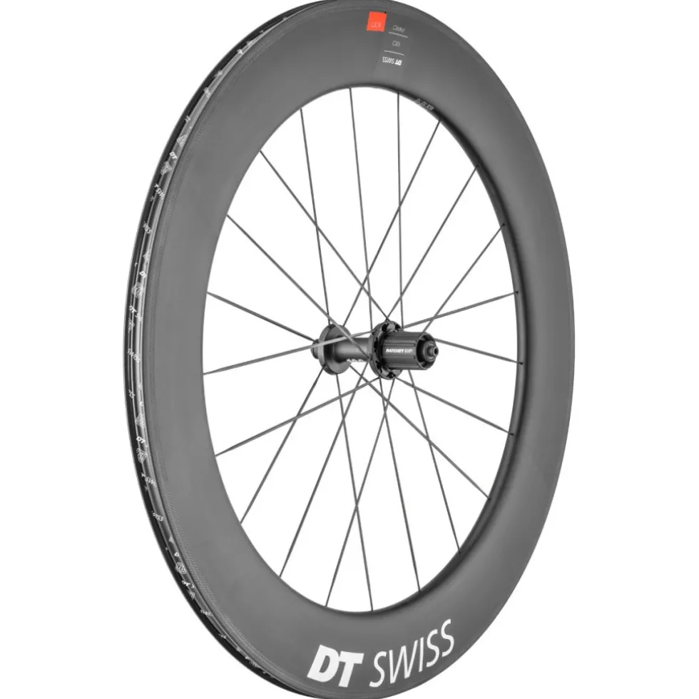 DT Swiss ARC 1100 DICUT 80 Achterwiel - 28" | Carbon | Clincher - QR 130 - HG-EV / XDR