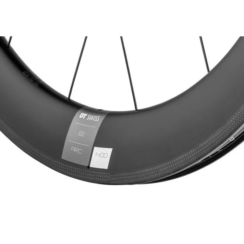 Wielen En Wielsets < DT Swiss ARC 1400 DICUT 62 - 28" Carbon Achterwiel - QR 130 - Shimano HG-EV / SRAM XDR