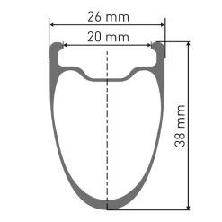 DT Swiss ARC 1100 DICUT db 38 Wielset - 28