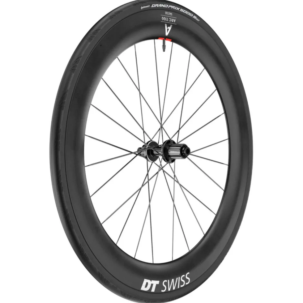 DT Swiss | Continental WTS Wielsysteem - ARC 1100 DICUT 65 Set + Aero 111 / GP 5000 S Vouwband - 28" | 12x100/12x142mm