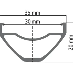 DT Swiss E 532 - 29" Disc MTB Velg - zwart