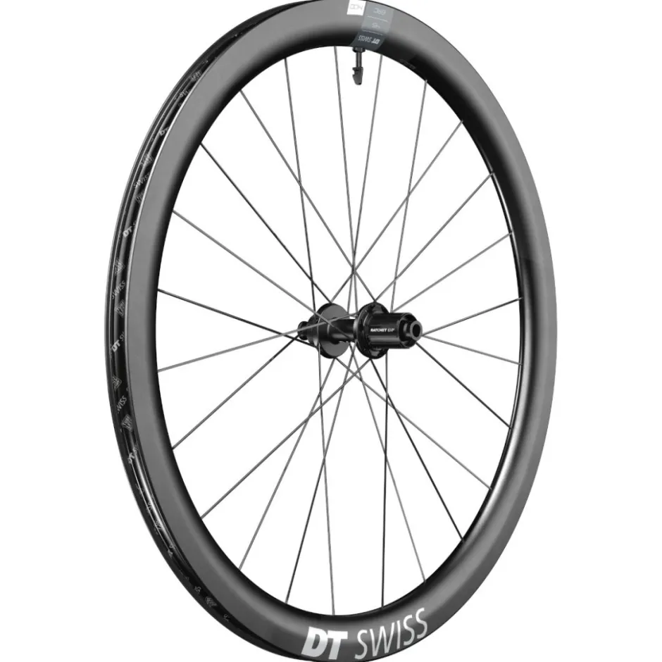 Wielen En Wielsets < DT Swiss ERC 1400 DICUT 45 Wielset - 28" | Carbon | Clincher | Centerlock - 12x100mm | 12x142mm - zwart
