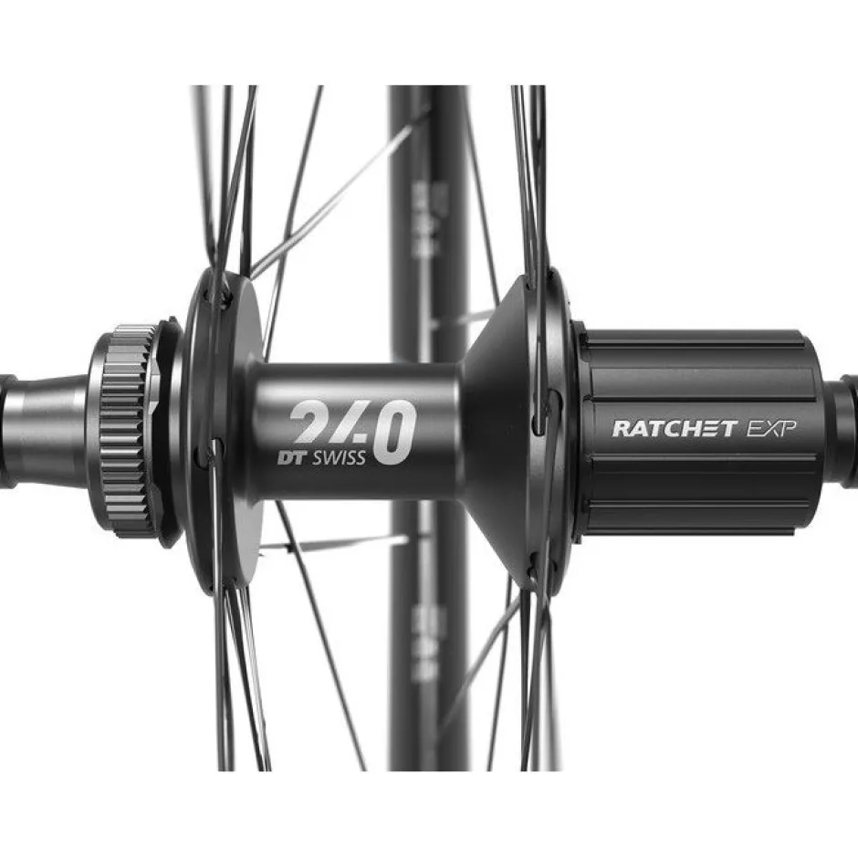 Wielen En Wielsets < DT Swiss ERC 1400 DICUT 45 Wielset - 28" | Carbon | Clincher | Centerlock - 12x100mm | 12x142mm - zwart