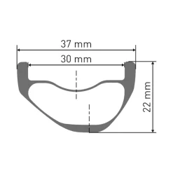 Velgen < DT Swiss EXC 330 Velg - 27.5" | Carbon | Hookless | Disc