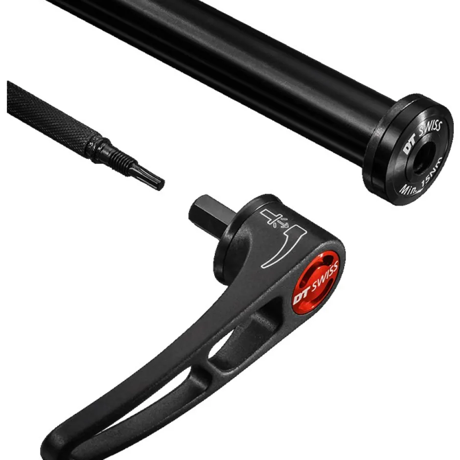 Verende Voorvorken < DT Swiss F 535 ONE - 27.5+/29" Voorvork - 140mm - 51mm Offset - Tapered - 15x110mm Boost - zwart