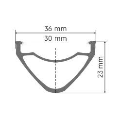 Velgen < DT Swiss FR 571 Velg - 29" | Clincher | Disc - zwart