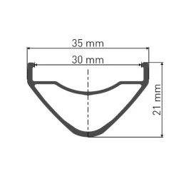 DT Swiss HX 1700 SPLINE LS Achterwiel - 29