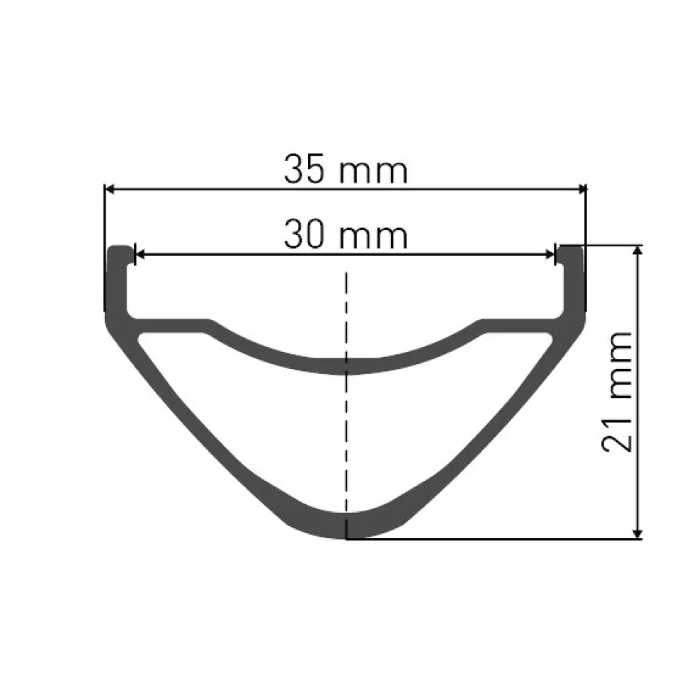 DT Swiss HX 1700 SPLINE Voorwiel - 29" | 30mm | Clincher | Centerlock - 15x110mm Boost