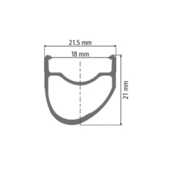 DT Swiss PR 1400 DICUT 21 OXiC - Voorwiel | Clincher | QR - zwart
