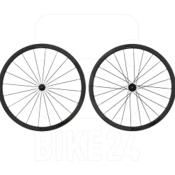 DT Swiss PR 1400 DICUT 32 OXiC - Wielset - Clincher - RW Double Crossed - QR - zwart