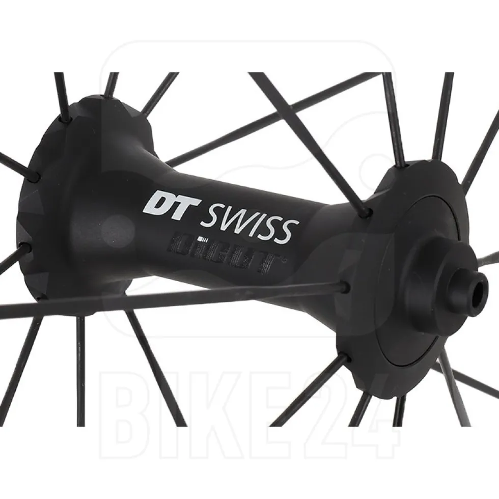 DT Swiss PR 1400 DICUT 32 OXiC - Wielset - Clincher - RW Double Crossed - QR - zwart