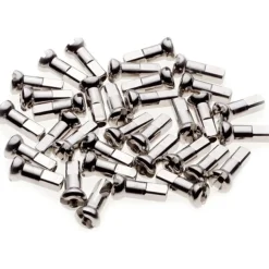 DT Swiss Pro Head Messing Spaaknippel 2,0mm - zilver