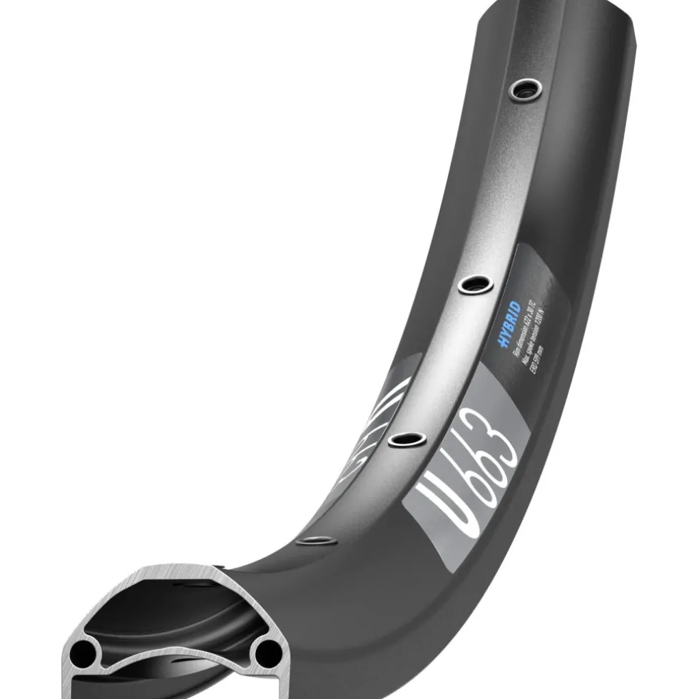 DT Swiss U 663 Velg - 29" | Clincher | Disc - zwart