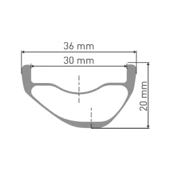 DT Swiss XRC 310 Velg - 29" | Carbon | Hookless | Disc