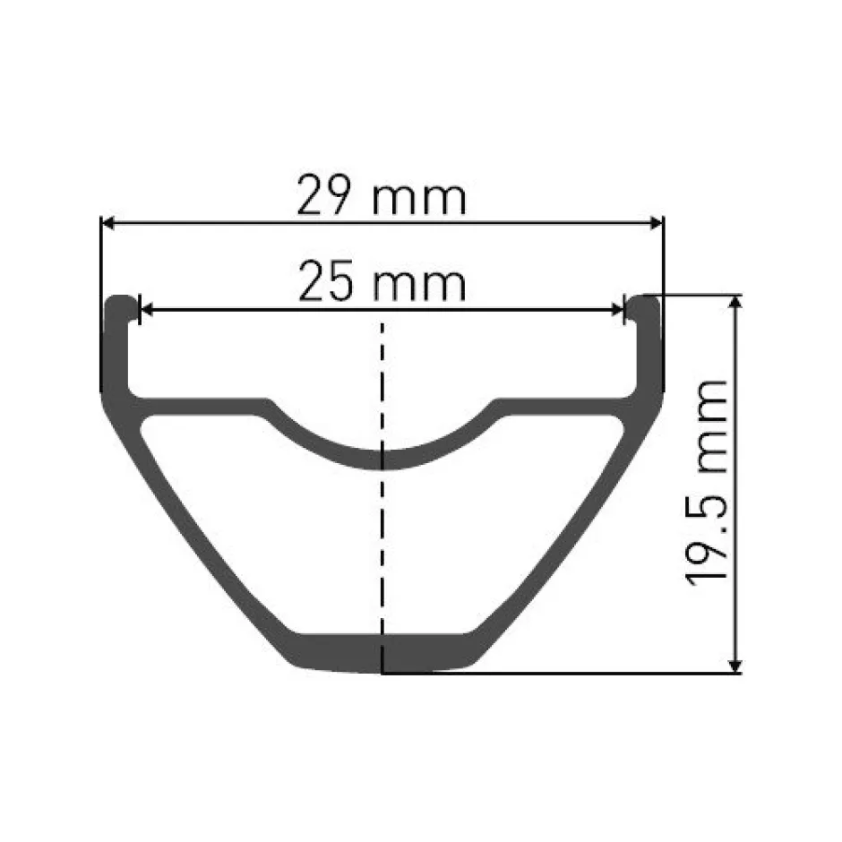 Wielen En Wielsets < DT Swiss X 1900 SPLINE Achterwiel - 29" | 25mm | Clincher | Centerlock / 6 Gaten - 12x148mm Boost - zwart