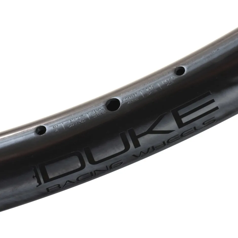 E-Bike Wielen, Velgen En Naven < DUKE Lucky Jack SLS4 Velg - 29" | Carbon | Hookless | Disc - 25.6 mm | 28 Gaten