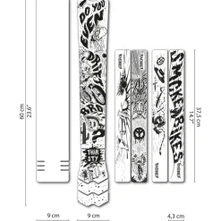 DYEDBRO Beschermfolie voor het Frame - Fluor - black gloss