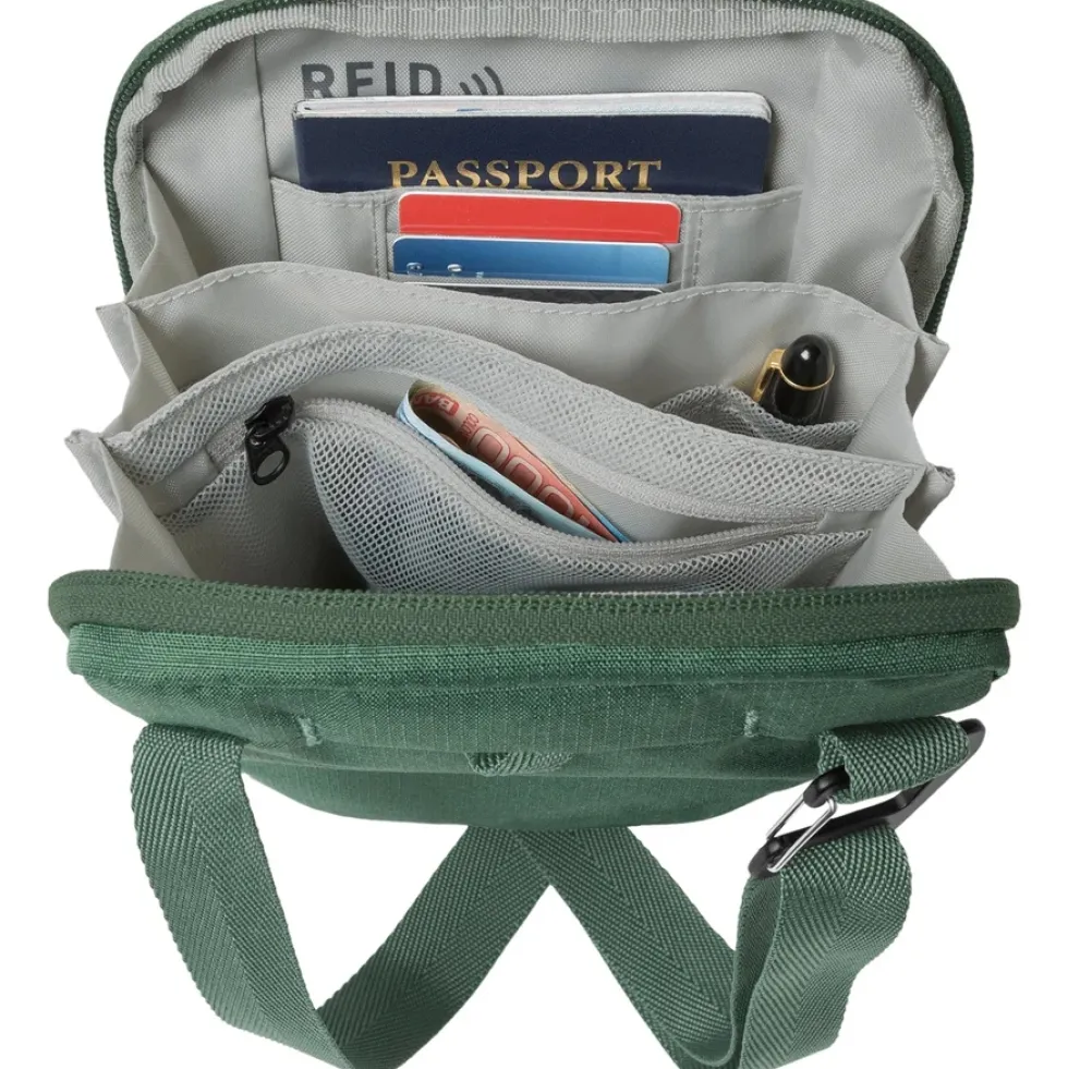 Eagle Creek Stash RFID Schoudertas - grass green