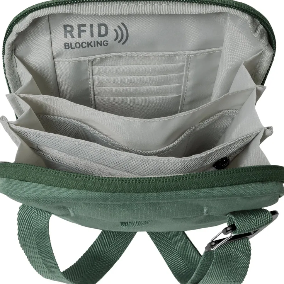 Eagle Creek Stash RFID Schoudertas - grass green