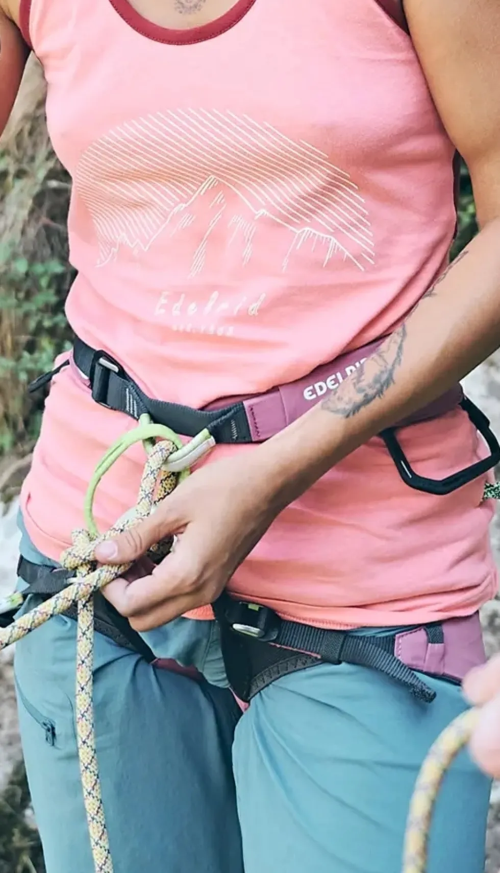 Edelrid Autana Klimgordel Dames - raspberry