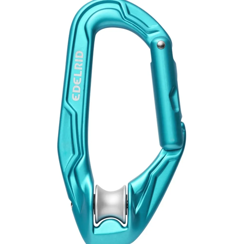 Edelrid Axiom Carabiner with integrated Pulley - icemint