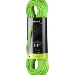 Klimtouwen < Edelrid Canary Pro Dry 8,8 mm Klimtouw - 70 m - neon green