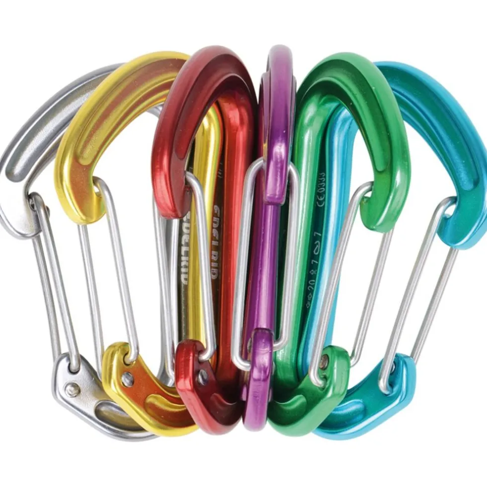 Edelrid Nineteen G Sixpack Wire Snap Gate Carabiner (6 pieces)