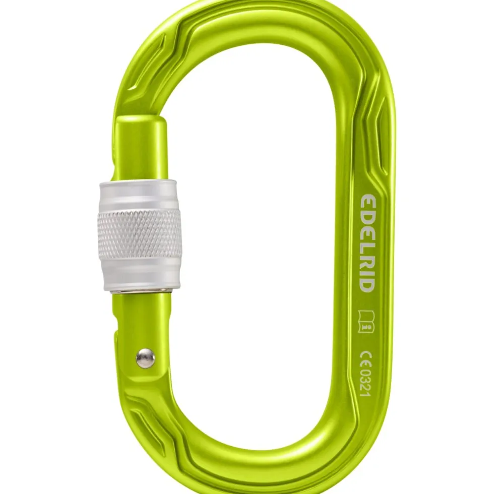 Edelrid Oval Power 2500 Screw II Karabijnhaak - oasis