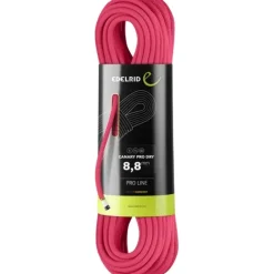 Klimtouwen < Edelrid Canary Pro Dry 8,8 mm Klimtouw - 60 m - roze