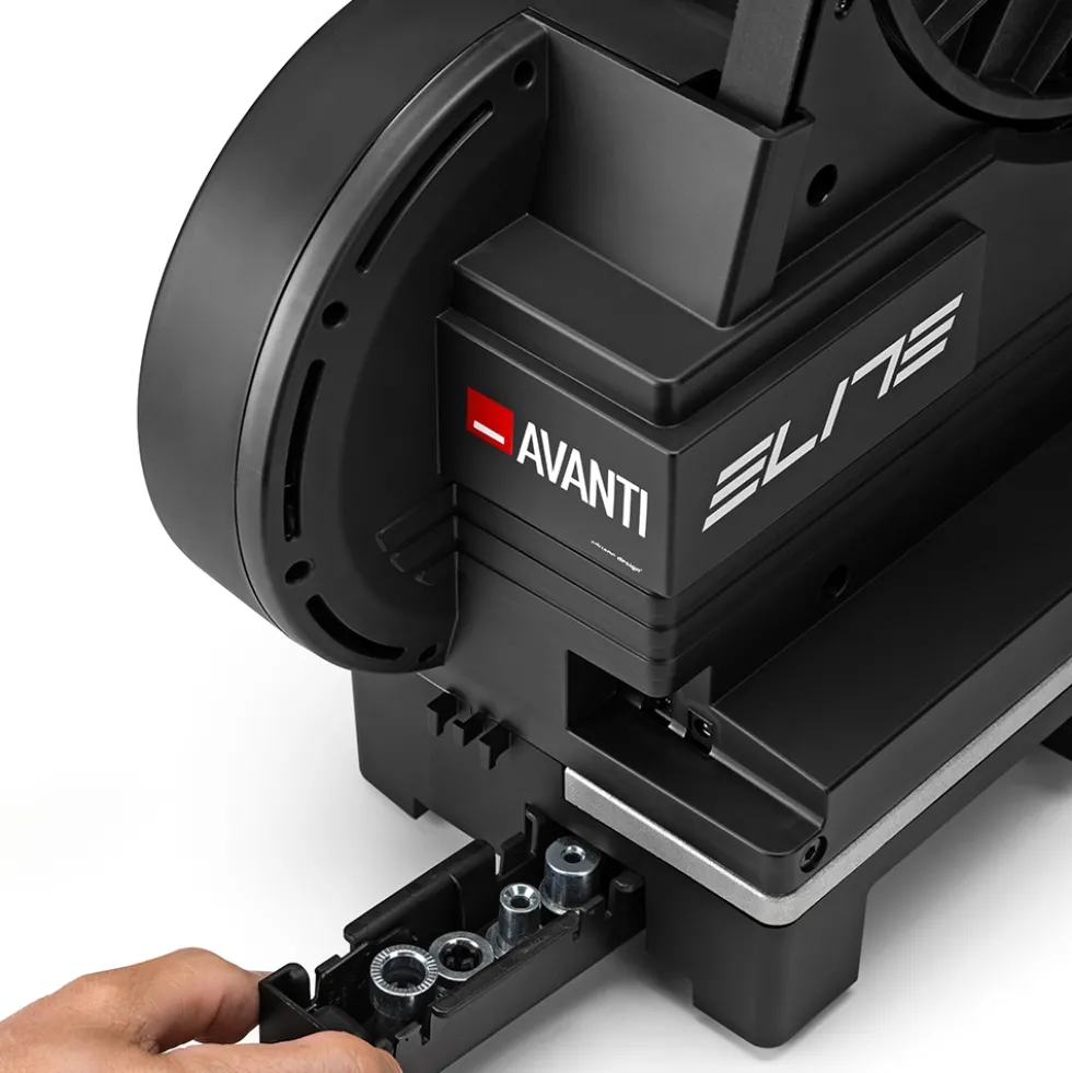 Elite Avanti Direct Drive Hometrainer Zwift Cog & Click - zwart