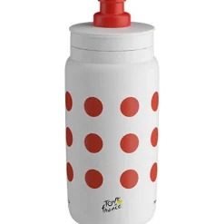 Elite Fly Sport-Waterfles - Tour de France™ 2025 Collection - 550ml - Red Polka Dot