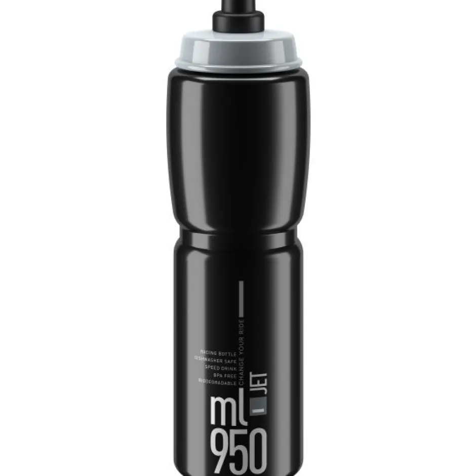 Bidons < Elite Jet Bottle 950ml - black/grey