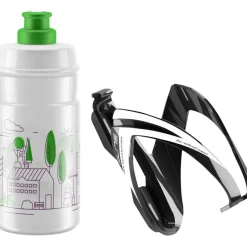 Bidons < Elite Kit CEO Fleshouder + Jet fles 350ml - black/clear/green