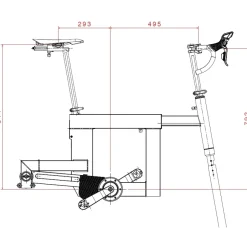 Fietstrainers|Smart Bikes < Elite Square Smart Frame - Indoor Bike - zwart