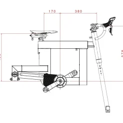 Fietstrainers|Smart Bikes < Elite Square Smart Frame - Indoor Bike - zwart