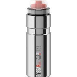 Bidons < Elite Syssa Race Fles 750ml - silver glossy