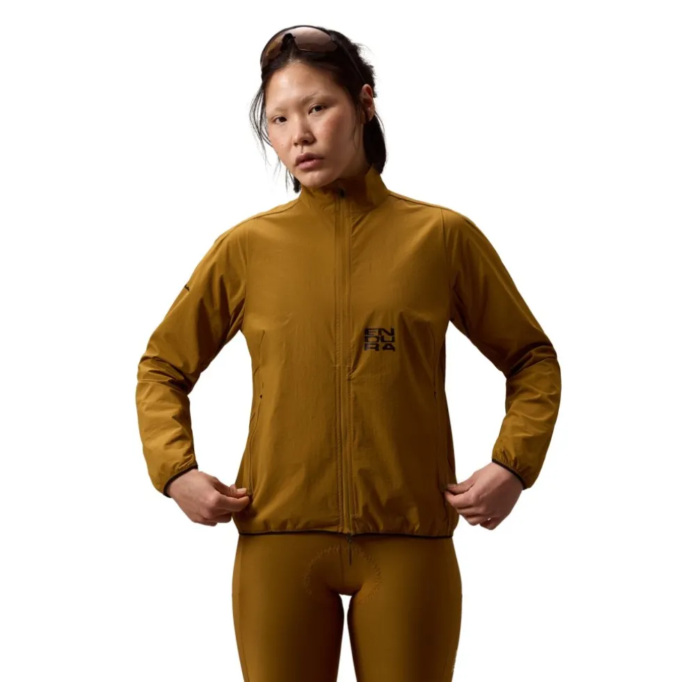 Endura Alltrack Ride Opvouwbare jas voor dames - trail bronze