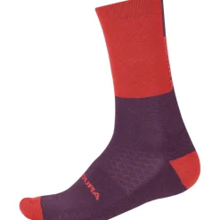 Endura BaaBaa Merino Winter Sokken Middellang - pomegranate