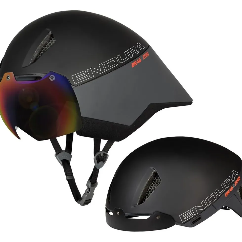 Endura Drag2Zero Aeroswitch Racefietshelm - zwart