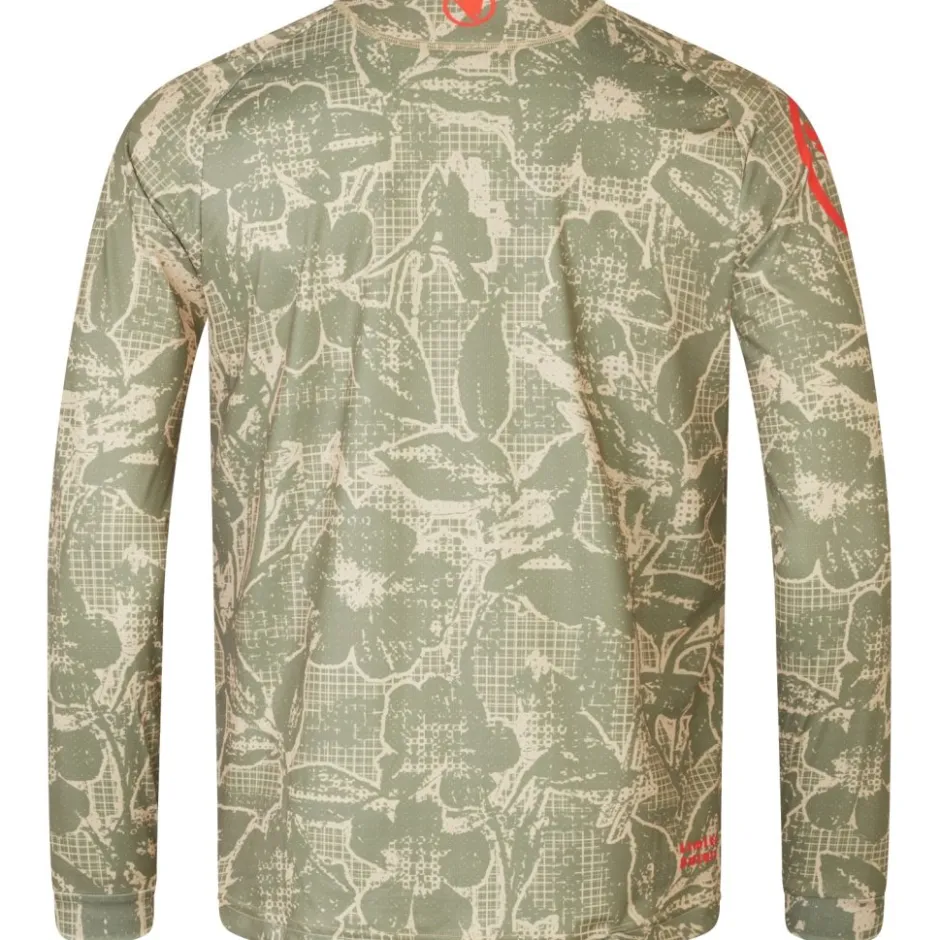 Mtb-Shirts < Endura Grid Fora td Printed Overhed et ange ouwen Heren - tweed green