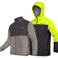 Endura Hummvee 3-in-1 Regenjas Heren - hi-viz yellow