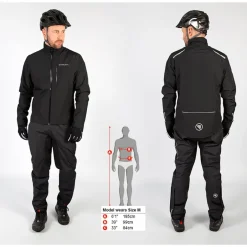Mtb-Jacks < Endura Hummvee Regenja Heren - black