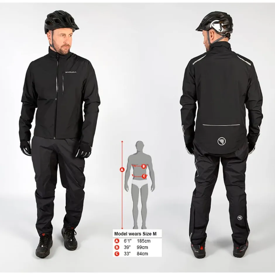 Mtb-Jacks < Endura Hummvee Regenja Heren - black