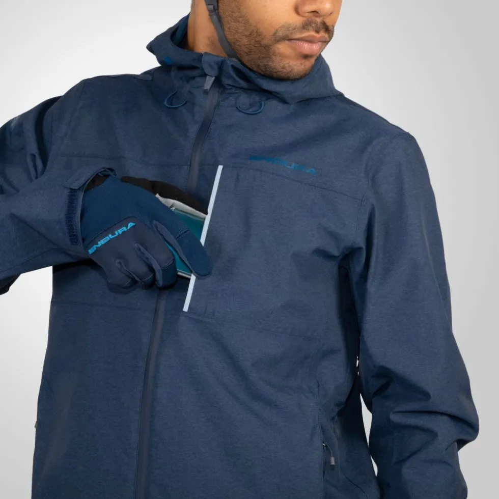 Endura Hummvee Regenjas met Capuchon Heren - ink blue
