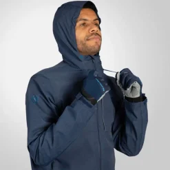 Endura Hummvee Regenjas met Capuchon Heren - ink blue