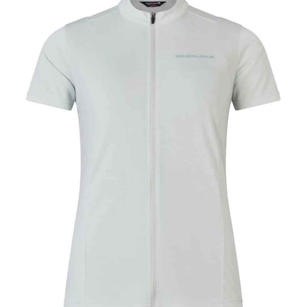Endura Loop Zipped Fietsshirt met Korte Mouwen Dames - mains grey