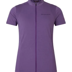Endura Loop Zipped Fietsshirt met Korte Mouwen Dames - heather