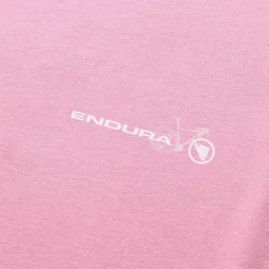 Endura Ltd Graphic Shirt Heren - Hertiage Icon - Pedal Power - pink thrift