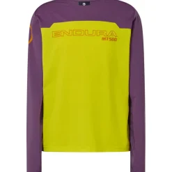 Endura MT500 Burner Fietsshirt met Lange Mouwen Kinder - end citrus